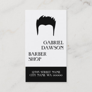 Modern Barber Shop Hair Dresser Stylist Appointment Card