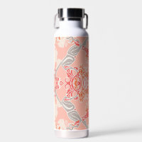 Modern Baroque Pattern in Pink Red
