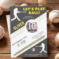 Modern Baseball Ball Player Themed Birthday