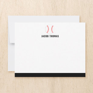 Modern Baseball Personalised Flat Card