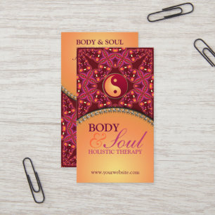 Modern Batik New Age Holistic Business Card