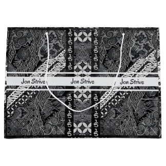 Modern BATIK Pattern Large Gift Bag