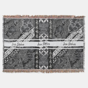 Modern BATIK Pattern Throw Blanket