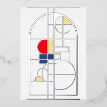 Modern Bauhaus, Blank, Silver,