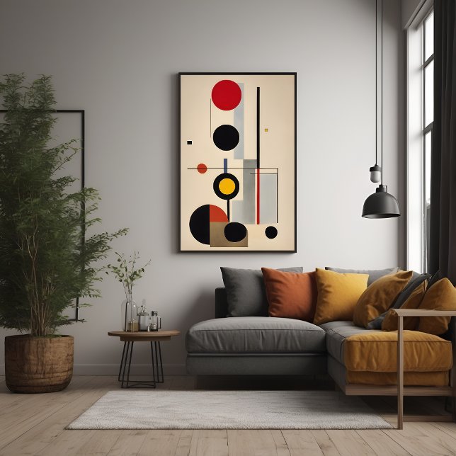 Modern Bauhaus Geometric Abstract Art Poster (Creator Uploaded)