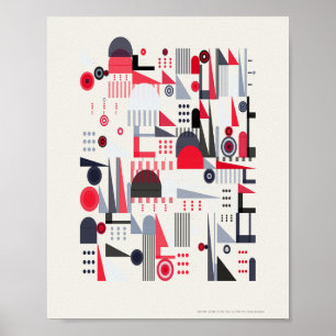 Modern Bauhaus Pattern  Poster