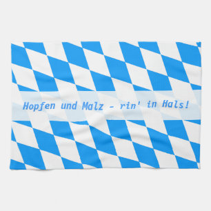 Modern Bavaria Graphics Tea Towel
