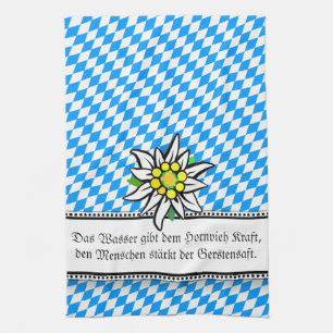 Modern Bavarian Statement Tea Towel