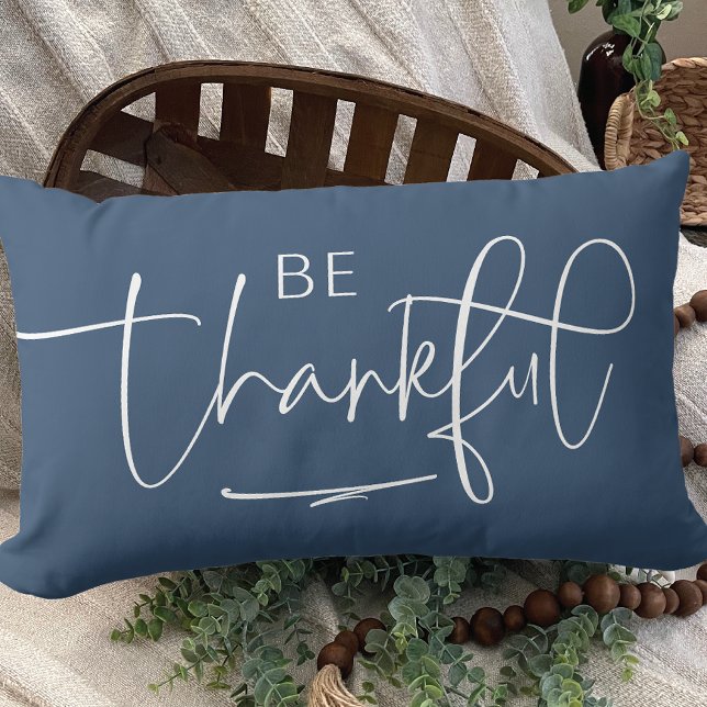 Modern Be Thankful  Lumbar Cushion (Creator Uploaded)