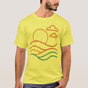 Modern Beach Artwork Men's T-Shirt