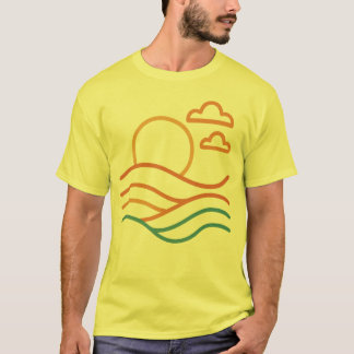 Modern Beach Artwork Men's T-Shirt