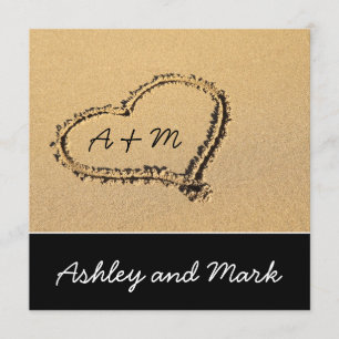 Modern Beach Destination Wedding Invitation