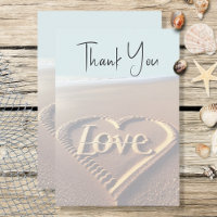 Modern Beach with Heart Vellum Style Wedding