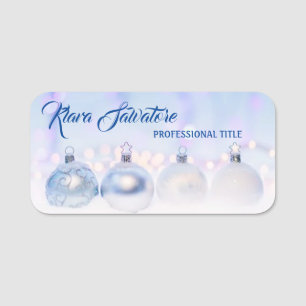 Modern Beautiful Christmas Shine Decoration Name Tag