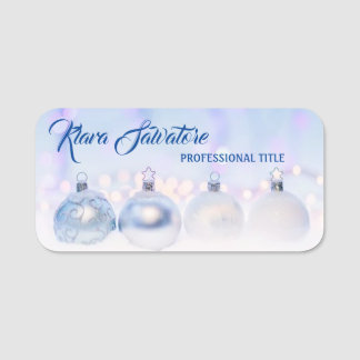 Modern Beautiful Christmas Shine Decoration Name Tag