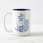 Modern Beautiful Dreidel Designed Hanukkah  Mug<br><div class="desc">Modern design dreidel with beautiful Hebrew & English message on 15oz Mug. Two-sided printing with backside menorah. Dishwasher safe.</div>