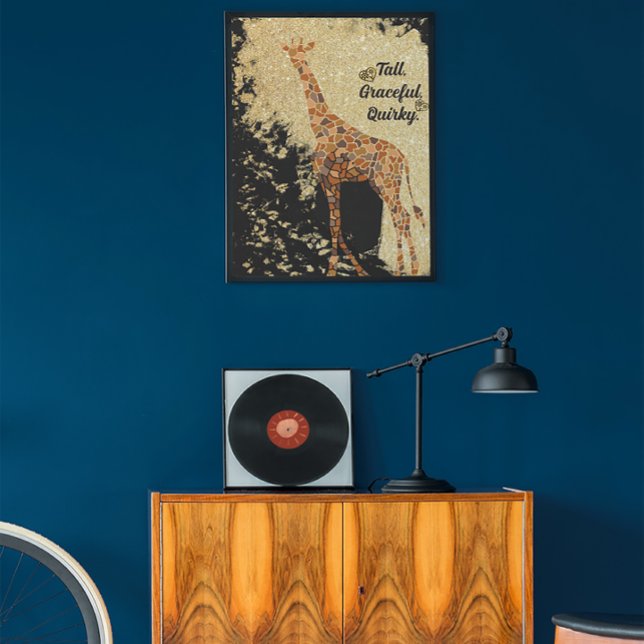 Modern Beautiful Giraffe Animal Art Poster (Creator Uploaded)