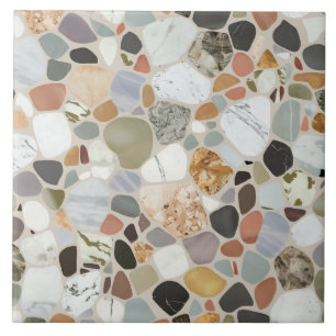 Modern beautiful natural rock terrazzo Pattern Tile