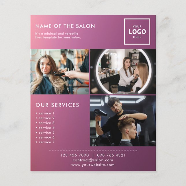 Modern Beauty Branding Design for Professionals Flyer (Front)