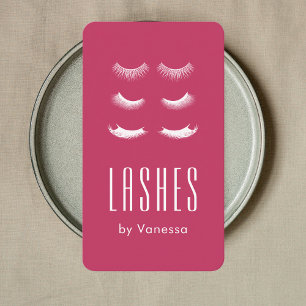 Modern Beauty Lashes Salon Qr Code Business Card