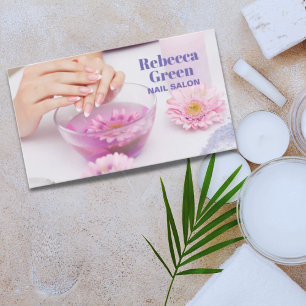 Modern beauty manicure nails nail salon manicurist business card