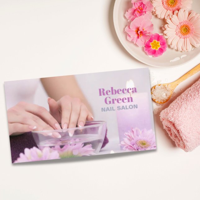 Modern Beauty Manicure Nails Nail Salon Manicurist Business Card (Modern Beauty Manicure Nails Nail Salon Manicurist Business Card)