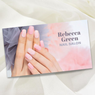 Modern Beauty Manicurist Nail Artist Nail Salon Business Card
