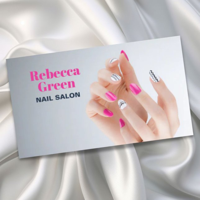Modern beauty manicurist nail artist nail salon business card (Modern beauty manicurist nail artist nail salon business card)
