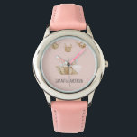 Modern Beauty Pastel Pink Kid Name Watch<br><div class="desc">Modern Beauty Pastel Pink Kid Name</div>