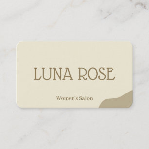Modern Beauty Salon Branding Business Card