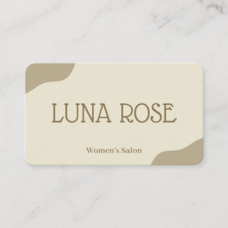 Modern Beauty Salon Branding Business Card