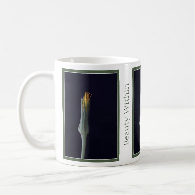 Modern Beauty Within Wildflower, Personalized  Coffee Mug (Left)
