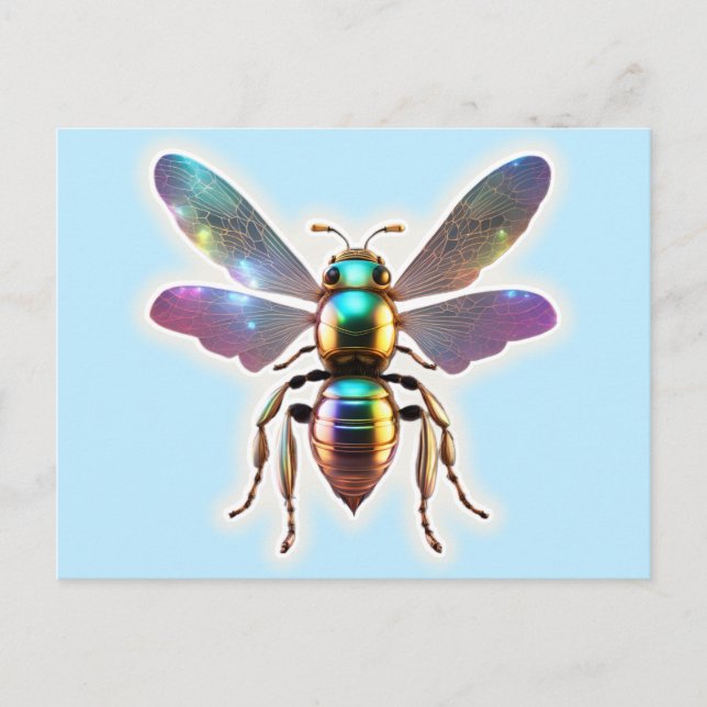 Modern Bee Postcard (Front)