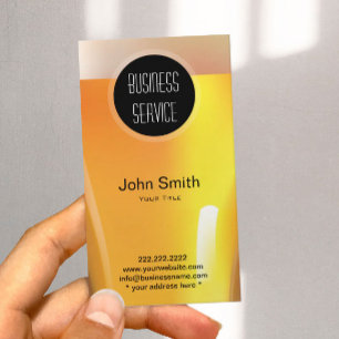 Modern Beer Bottle Liquid Store Business Card
