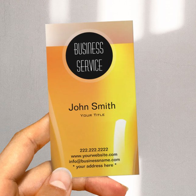 Modern Beer Bottle Liquid Store Business Card (Creator Uploaded)