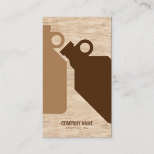 Modern Beer Growler Business Card