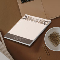 Modern Beige Brown Geometric Pattern Yoga Studio