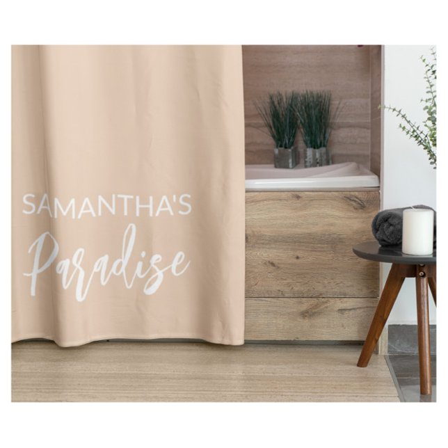 Modern Beige Shower Curtain (Creator Uploaded)