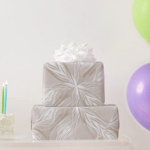 Modern Beige Taupe Soft Motion Abstract Pattern Wrapping Paper