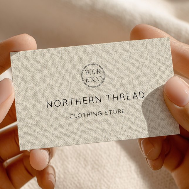 Modern Beige Textured Business Card (Creator Uploaded)