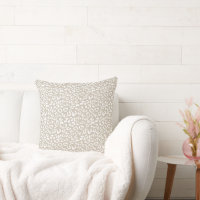 Modern Beige White Leopard Animal Print