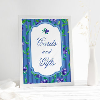 Modern Berry Sweet Cards Gifts Baby Shower Poster