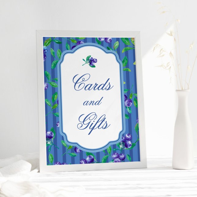 Modern Berry Sweet Cards Gifts Baby Shower Poster (Creator Uploaded)