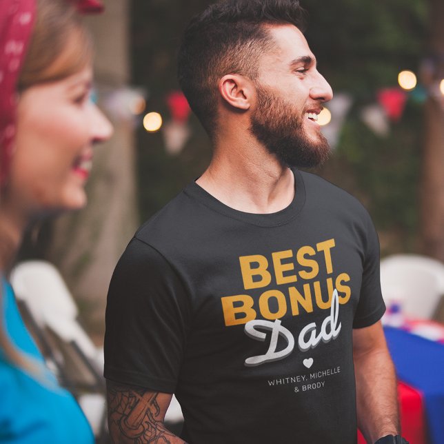 Modern Best Bonus Dad T-Shirt (Creator Uploaded)