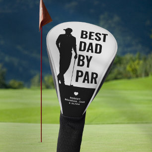 Modern Best Dad By Par Father's Day Golf Head Cover