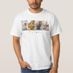 Modern Best Dad Ever 4 Photos Collage Custom T-Shirt<br><div class="desc">This is a t-shirt featuring 4 photos,  the text best dad ever and your custom message. This is the perfect gift for dad for father’s day,  his birthday or Christmas.
Photos by prostooleh / Freepik.</div>