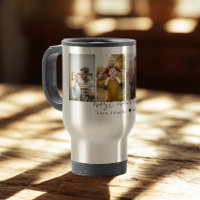 Modern Best Dad Ever 4 Photos Letter Cutout