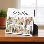Modern Best Dad Ever Custom 6 Photo Collage Plaque<br><div class="desc">Celebrate your favourite guy with this heartfelt Best Dad Ever 6-photo collage plaque. Personalise it with your favourite family moments to create a keepsake he’ll treasure forever. Whether it’s for Father’s Day, his birthday, or just because, this custom plaque is a meaningful way to say “thank you” with love. The...</div>
