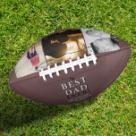 Modern Best Dad Ever Father`s Day 3 Photo Collage Football<br><div class="desc">Modern Best Dad Ever Father`s Day Three Photo Collage Football. This modern custom and personalised football is a perfect gift for a dad or a new dad on a father`s day. The best dad ever three photo template football. Personalise it with three photos and names. The text is a trendy...</div>