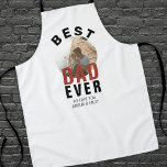 Modern Best Dad Ever Father`s Day Round Photo  Apron<br><div class="desc">Modern Best Dad Ever Father`s Day Round Photo Apron. The text is in trendy typography and the photo is in a round frame. Customise the text and add your photo. A sweet gift for a father or grandfather on Father`s Day or birthday.</div>